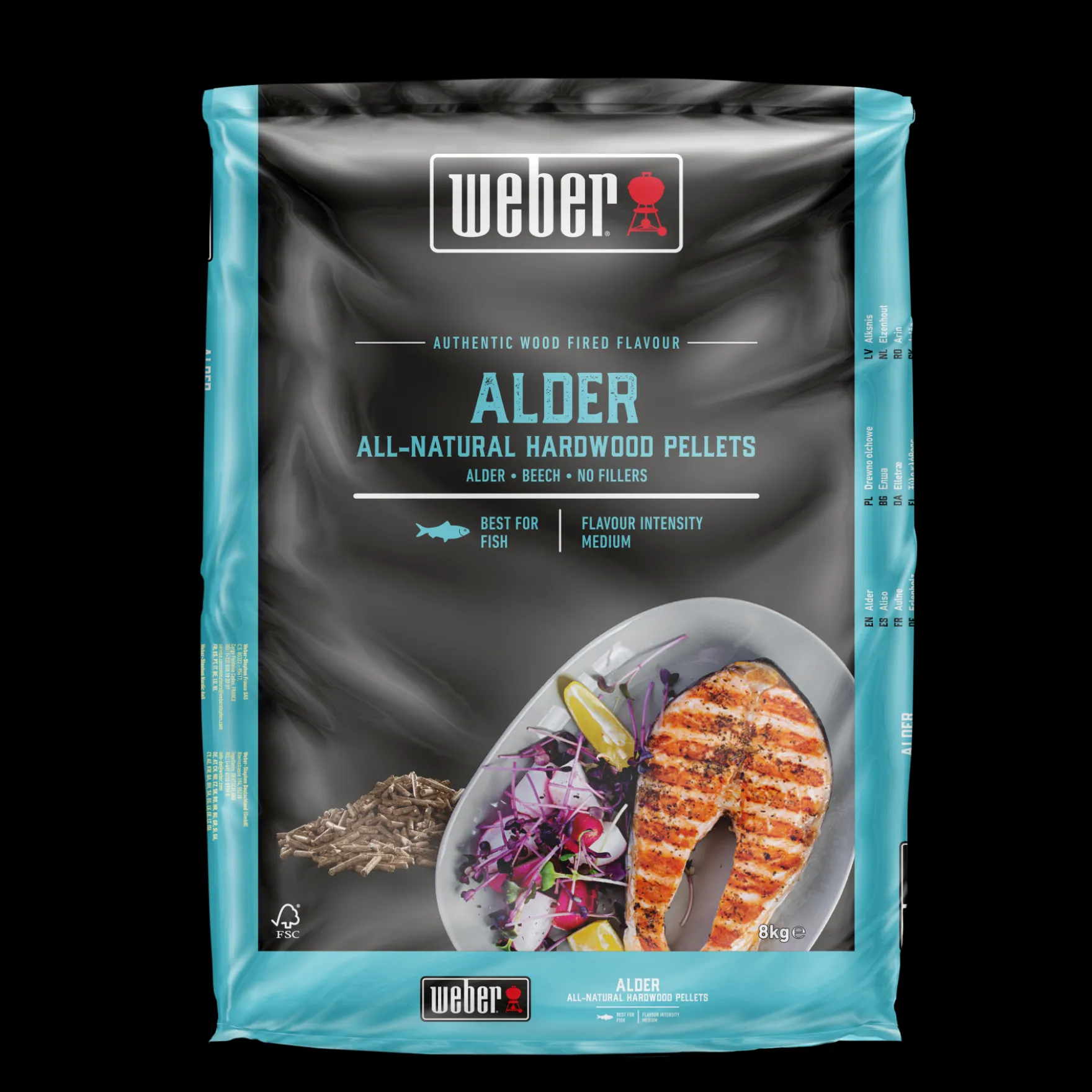 100 % natürliche Hartholzpellets aus Erlenholz