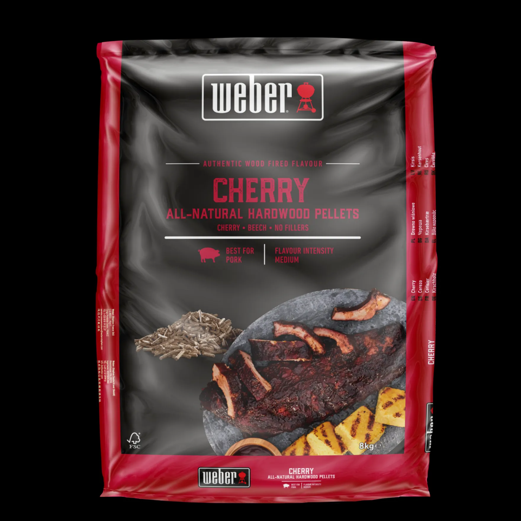 100 % natürliche Hartholzpellets aus Kirschholz