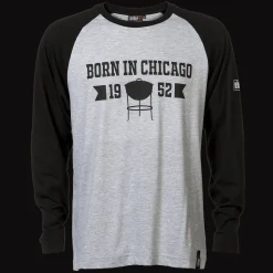 Langarmshirt Unisex "Born in Chicago"