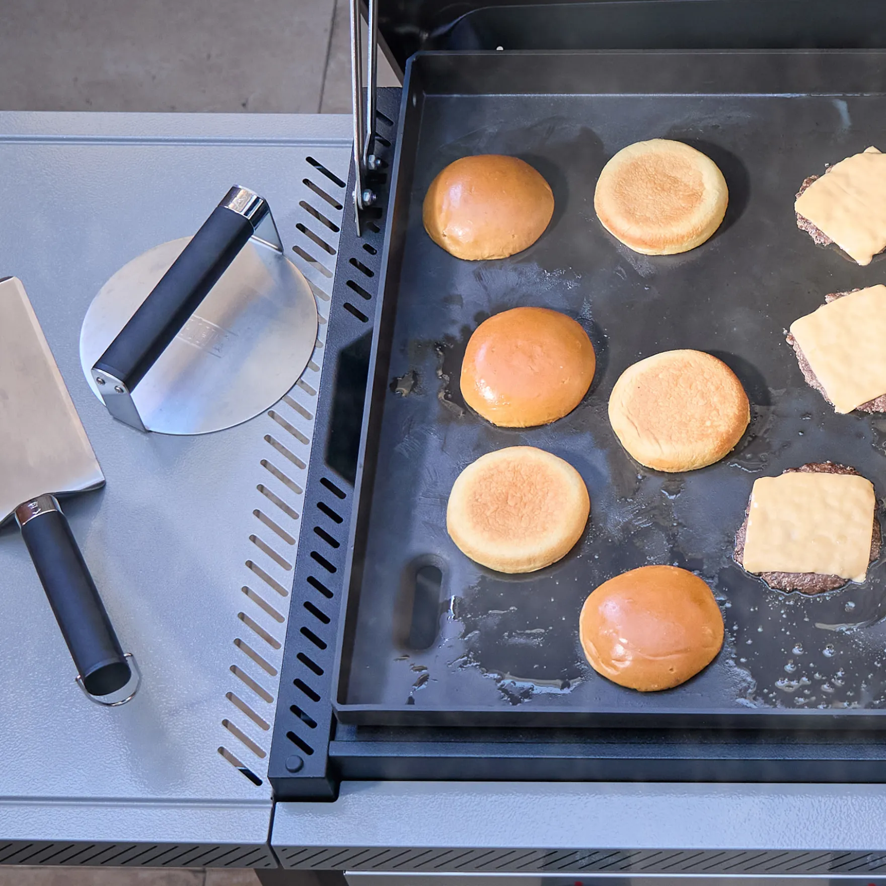 Smashed-Burger-Presse für Plancha