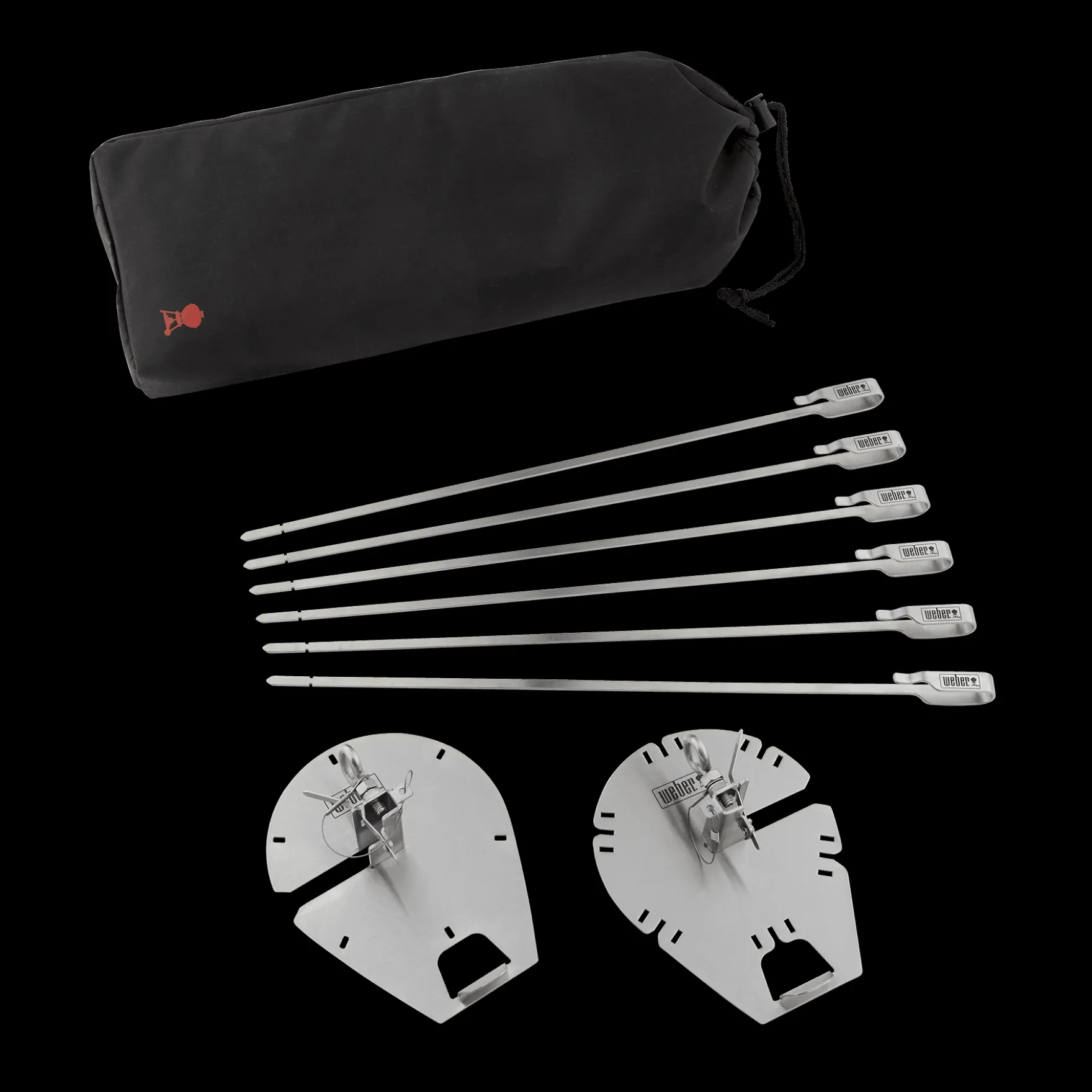 WEBER CRAFTED Spieße-Set für Drehspieße
